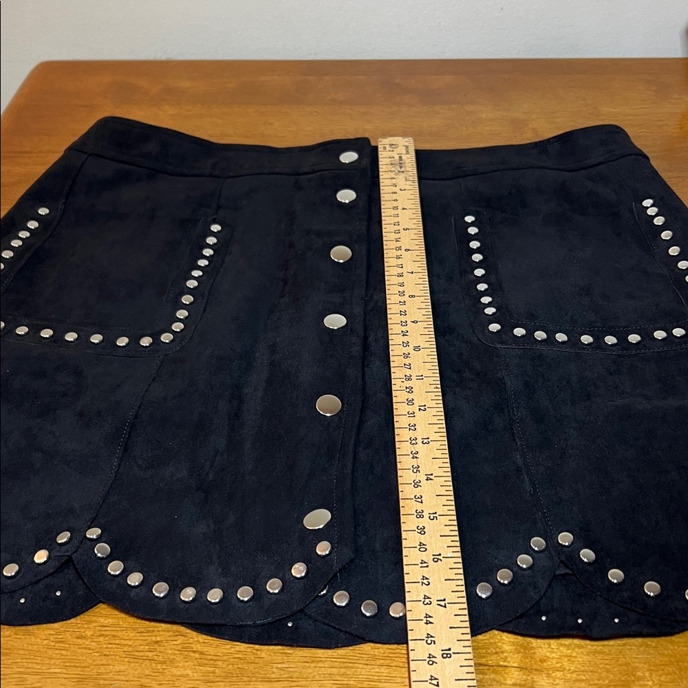 AQUA Faux suede mini skirt Size XXL - Picture 10 of 16